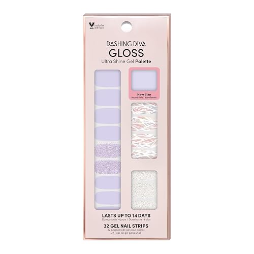 Dashing Diva Gloss Nail Strips - in The Blush | UV Free, Chip Resistant, Long Lasting Gel Nail Stickers | Contains 32 Nail Wraps, 1 Prep Pad, 1 Nail Beauty & Personal Care Dashing Diva