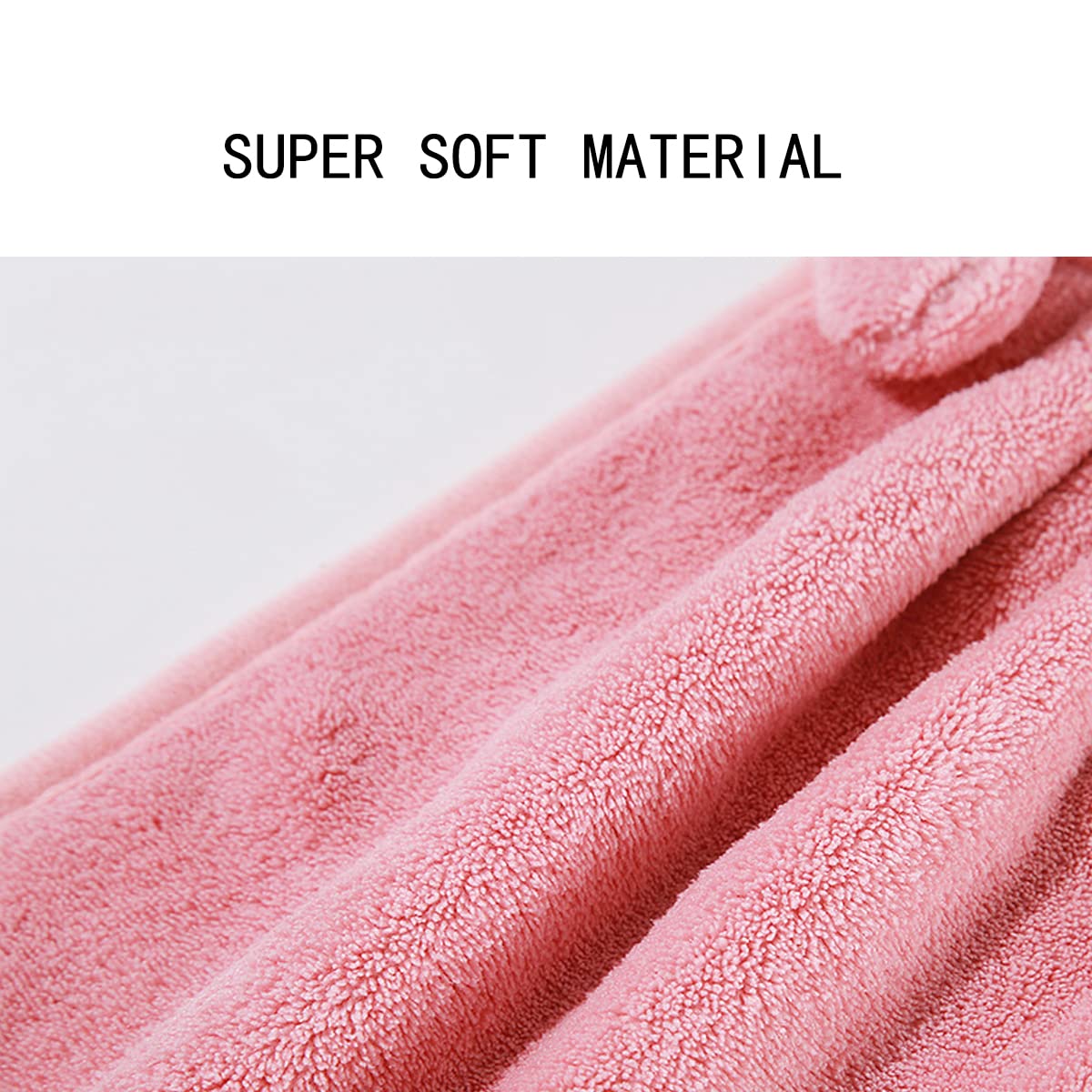 TRYTUTRY 6 Packs Cute Kids Hand Towels with Hanging Loop, Soft Toddlers Hanging Hand Towels, Absorbent Hanging Towels for Bathroom, Kitchen, Home