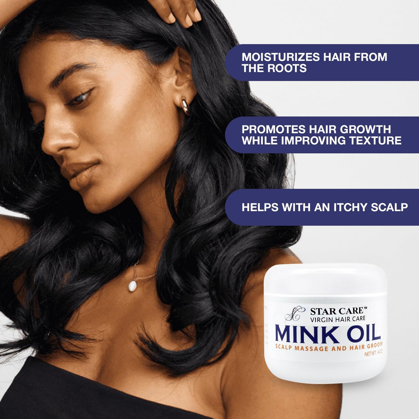 STAR CARE Virgin Hair Care Mink Oil 4oz