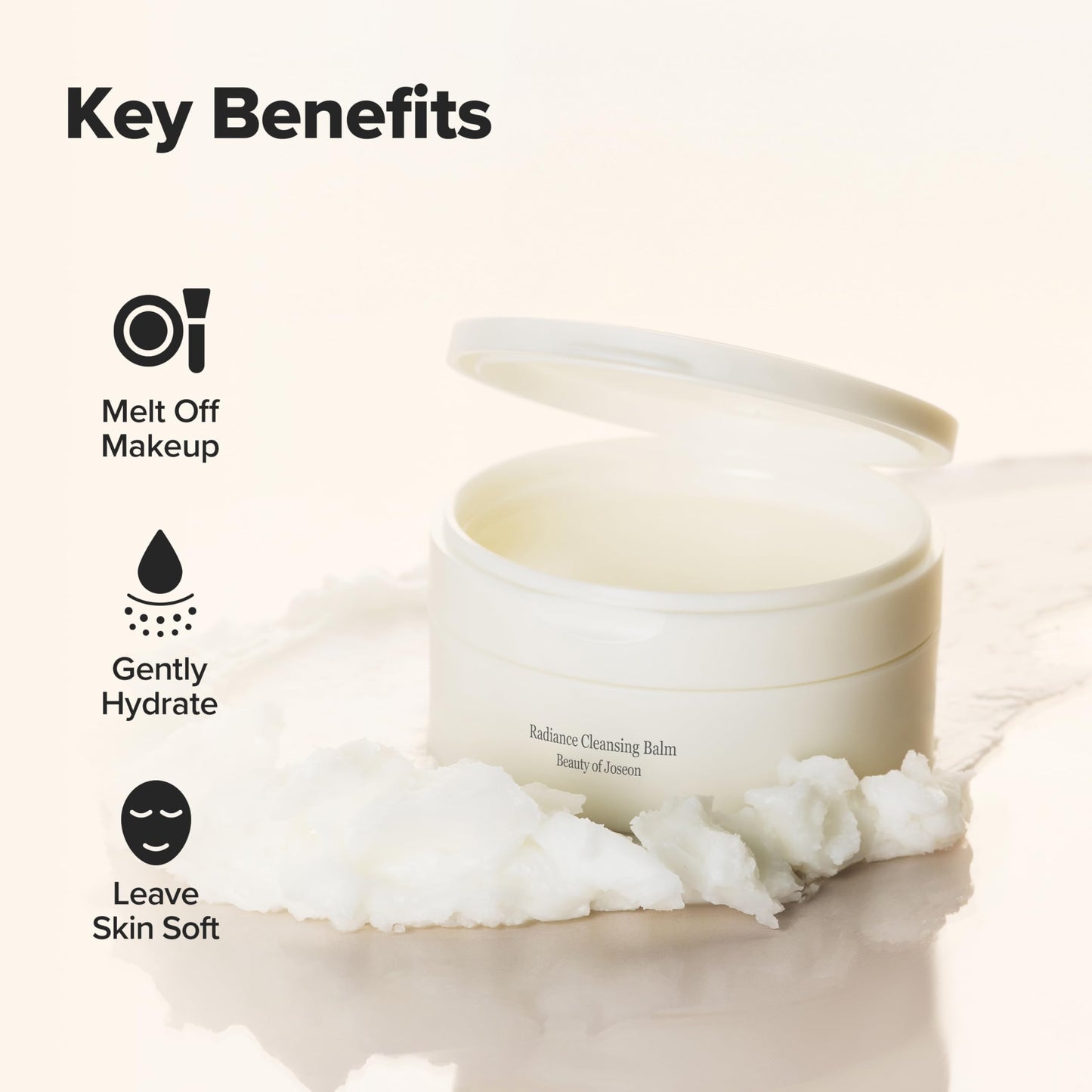 Beauty of Joseon Radiance Cleansing Balm Makeup, Sunscreen, Pore Cleanser for Sensitive Acne Skin. Korean Skincare for Men and Women 100ml, 3.38 fl.oz Beauty and Personal Care Beauty of Joseon