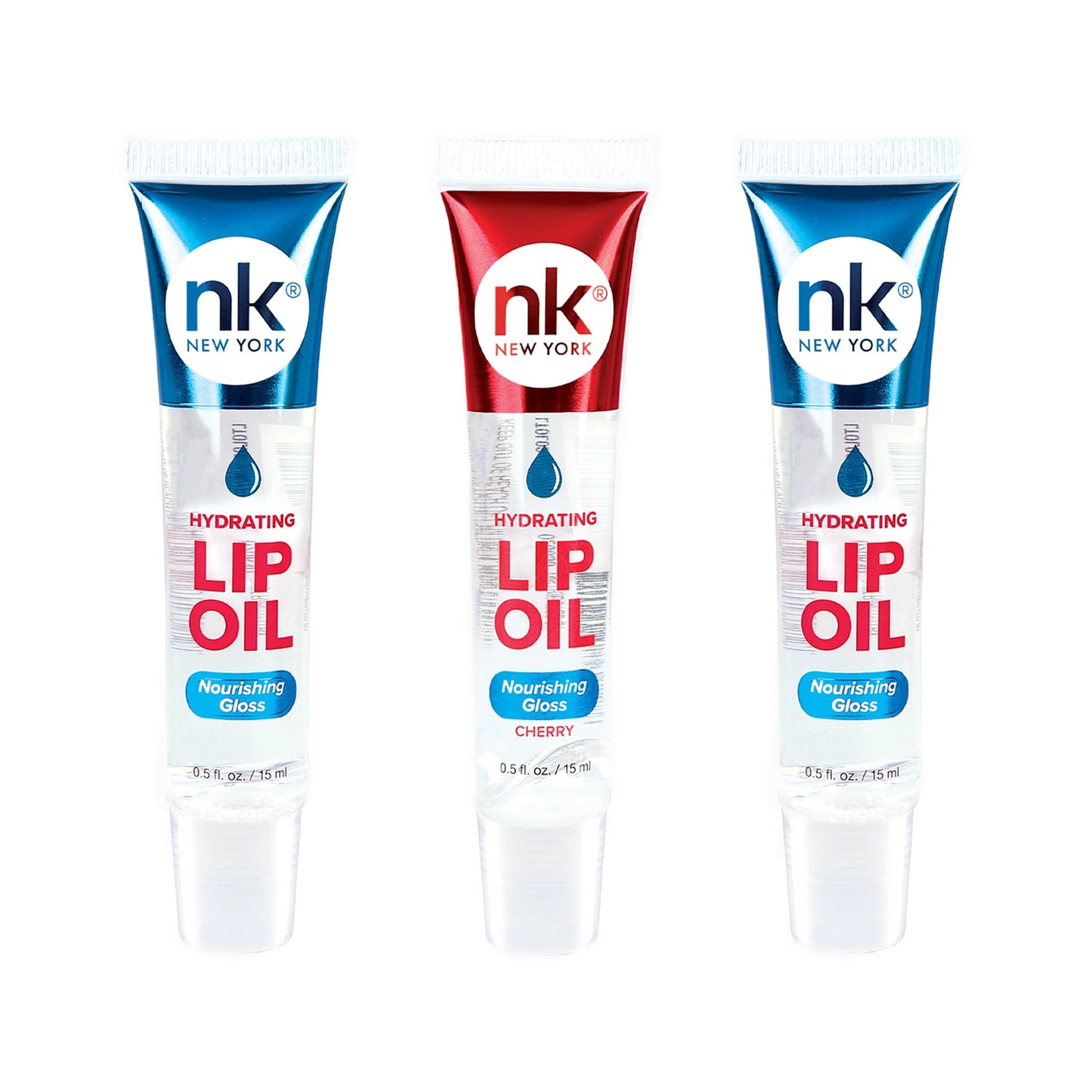 Nicka K Hydrating Lip Oil Nourishing Glass (GLOSS2PK-CHERRY)