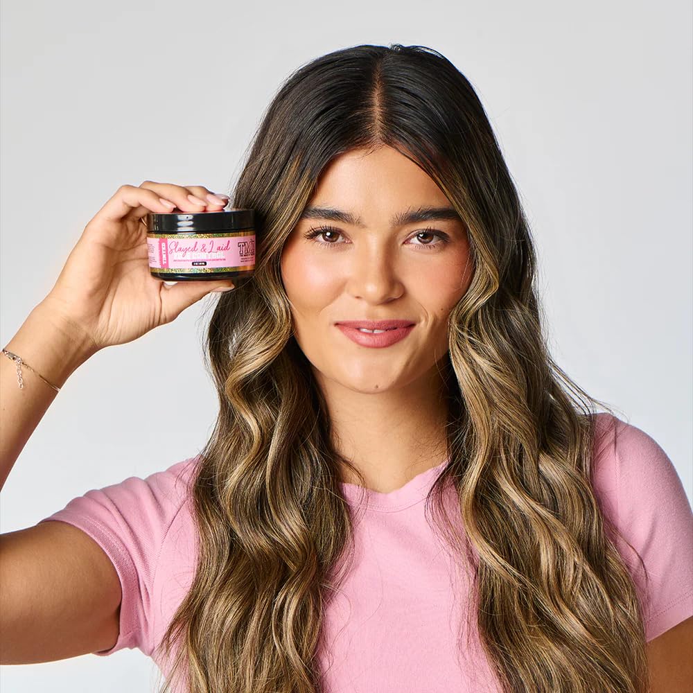 The Mane Attraction Black Edge Control Tinted- 3oz | Edge Gel for Thinning Hairlines | Flake-Free Growth Gel with Strong Hold for Natural Styles