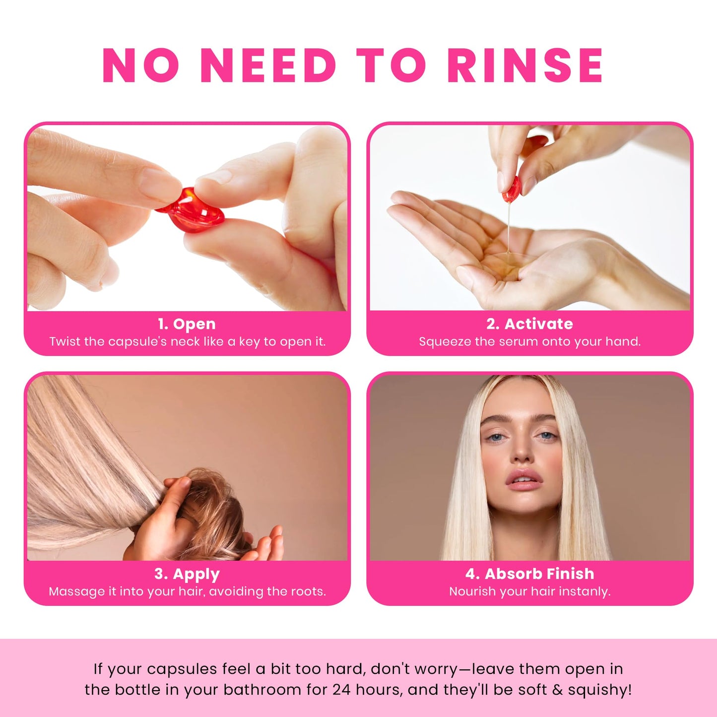 Hair Oil Capsules - Hair Vitamins A, E, & Pro B5 - Serum Enriched with Argan Oil, Macadamia, Avocado Oils & Moroccan Oil for All Hair Types Frizzy Beauty and Personal Care Bali Secret
