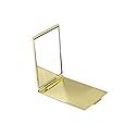 Stephanie Imports Compact Mirror, Small 2 Sided Pocket Mirror 1X Magnification (Gold)