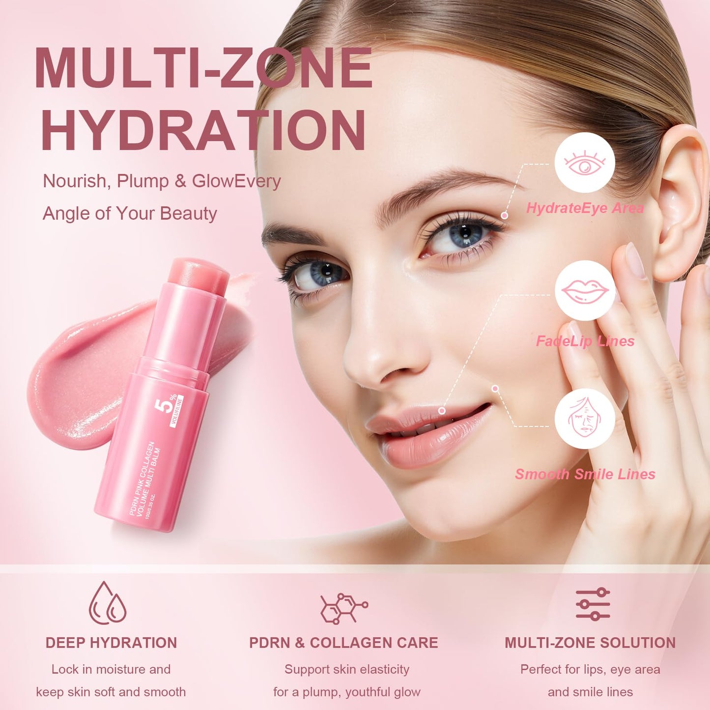 Vult PDRN Pink Collagen Volume Multi Balm, Volufiline Stick 2PCS Beauty and Personal Care Vult