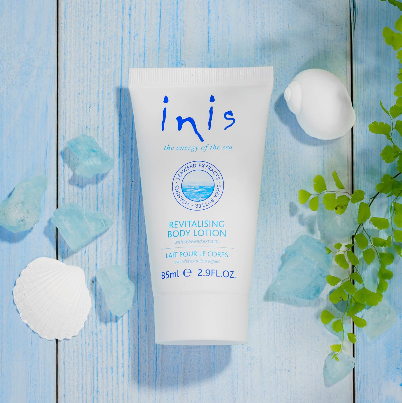 Inis the Energy of the Sea Revitalizing Body Lotion - Travel Size Lotion for Women and Men - Body Moisturizer with Shea Butter and Vitamin E - 2.9 Fl