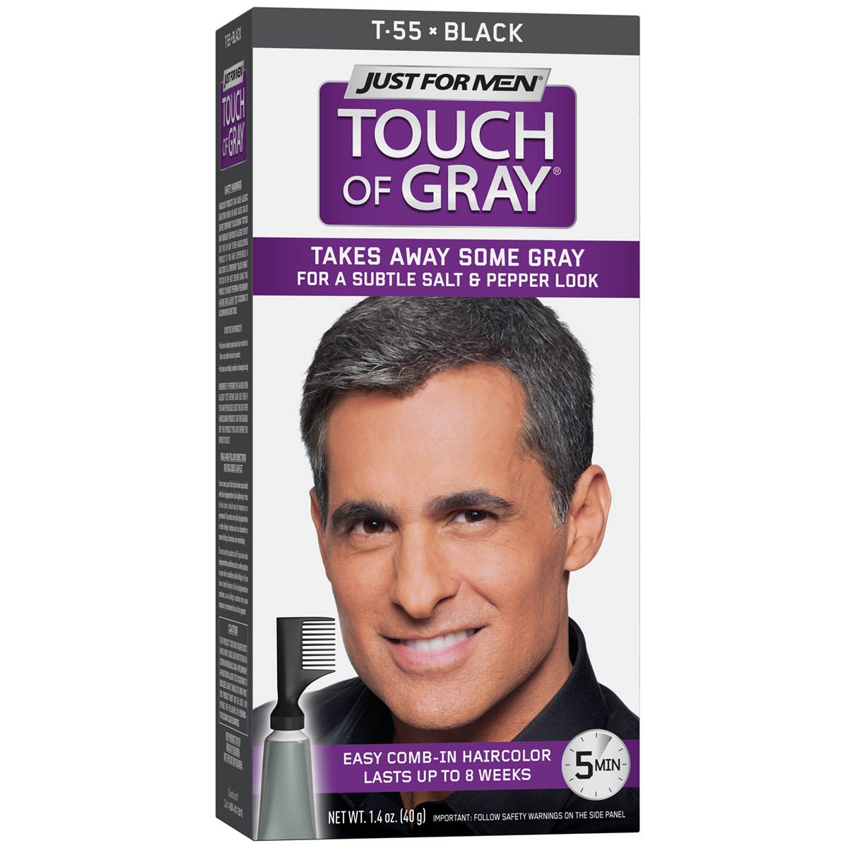 Just For Men Touch of Gray Men's Hair Color, Black