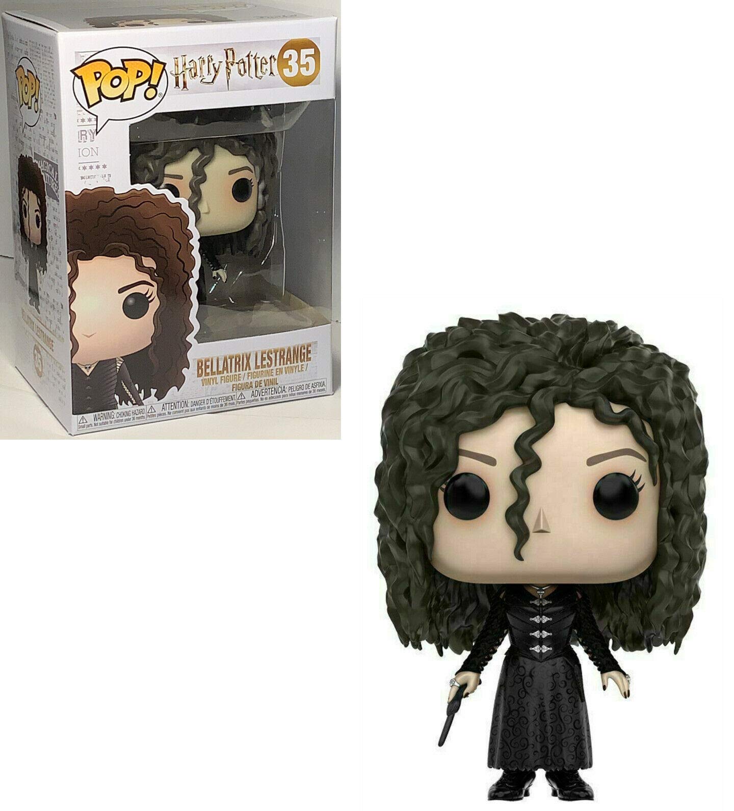 Harry Potter - Bellatrix Lestrange Funko Pop! Vinyl Figure (Bundled with Compatible Pop Box Protector Case), Multicolor, 3.75 inches