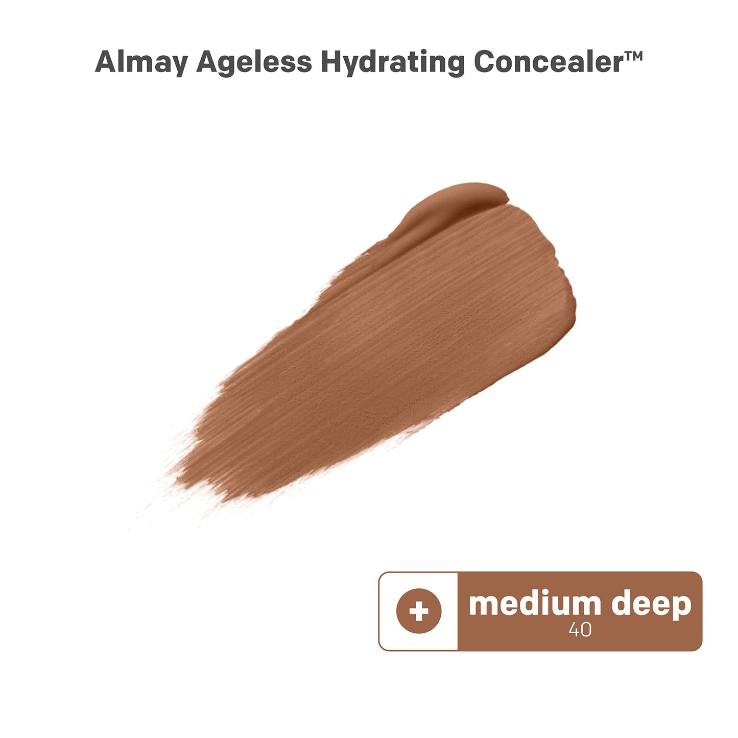 Almay Anti-Aging Concealer, Face Makeup with Hyaluronic Acid, Niacinamide, Vitamin C & E, Hypoallergenic, -Fragrance Free, 040 Medium Deep, 0.37 Fl Oz