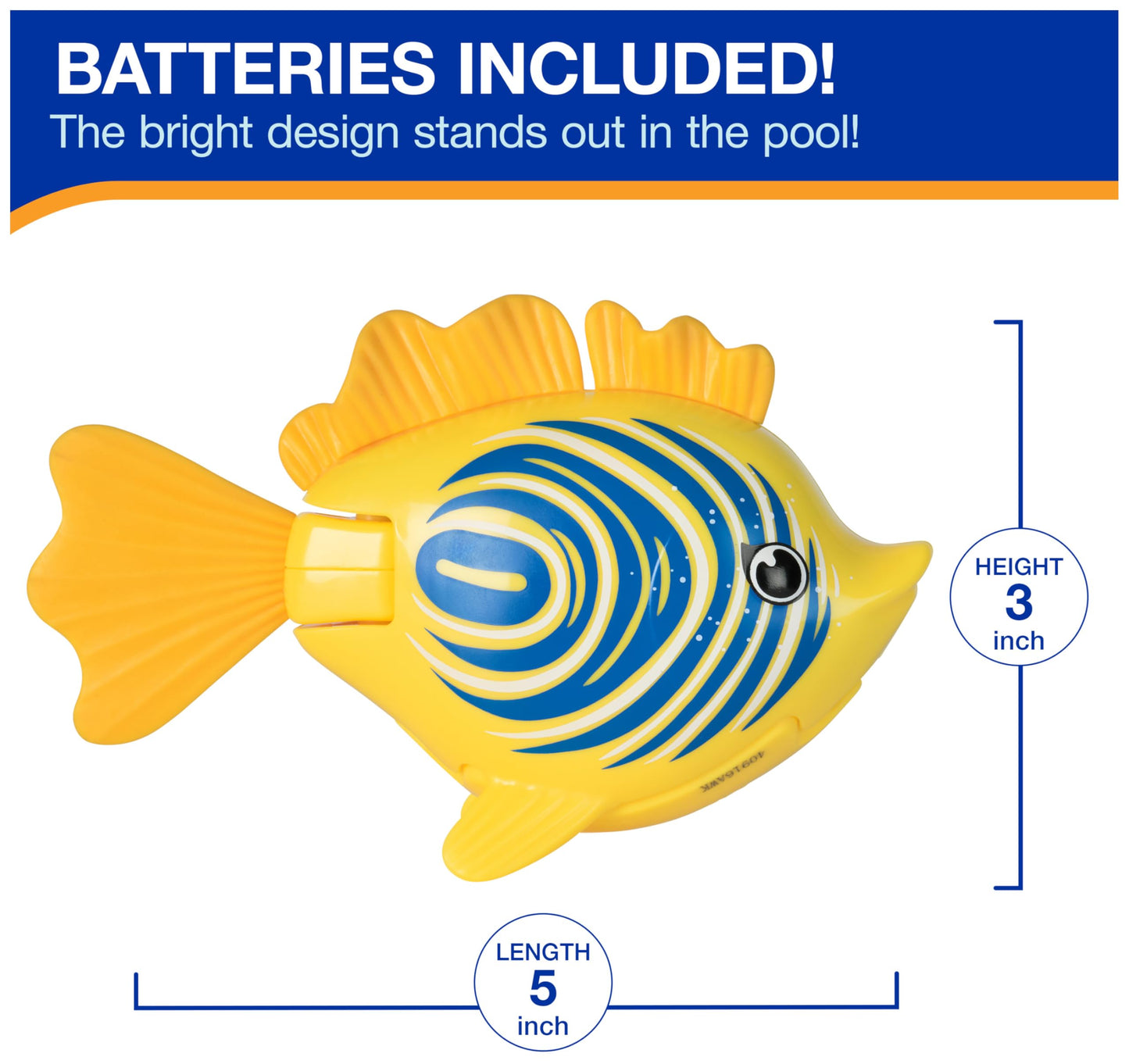 SwimWays Rainbow Reef Fish Toy, Kids Swimming Accessories & Water Toys, Learn to Swim Pool Toys for Kids Ages 5 & Up, Batteries Included, Lebron Waves