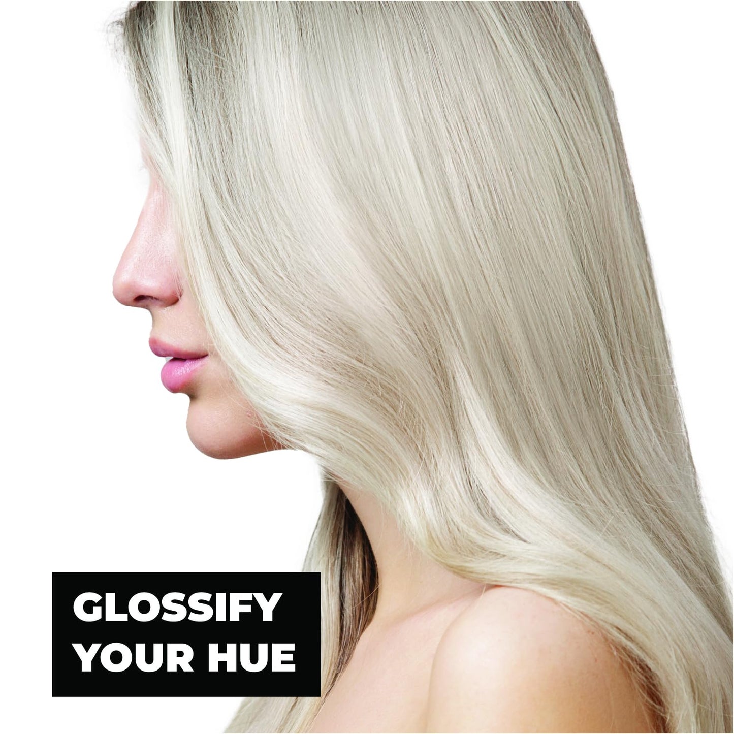 Keracolor High Shine Tinted Hair Gloss, In-Shower Hair Glaze, Sheer Color-Enhancing Glossing Treatment, Platinum, 8 Fl Oz