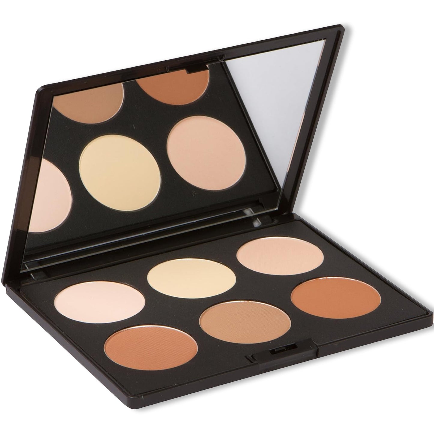Elizabeth Mott Bronzer Contour Kit & Highlighter Powder Makeup - 6 Blendable Shades for a Natural Sun-Kissed Glow - Long-Lasting, Lightweight