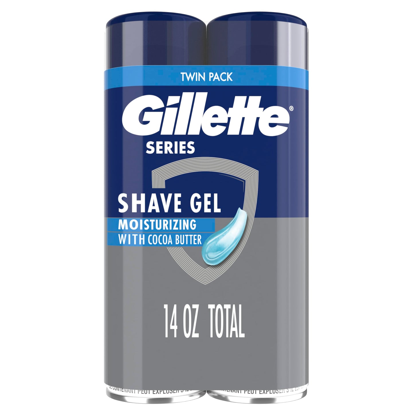 Gillette Series 3X Action Shave Gel, Moisturizing Twin Pack (7 Ounce Each) Beauty and Personal Care Gillette Default Title