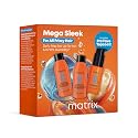 Matrix Mega Sleek Mini Kit - 96H Frizz Control, 12x Smoother Hair, and Professional Hydration