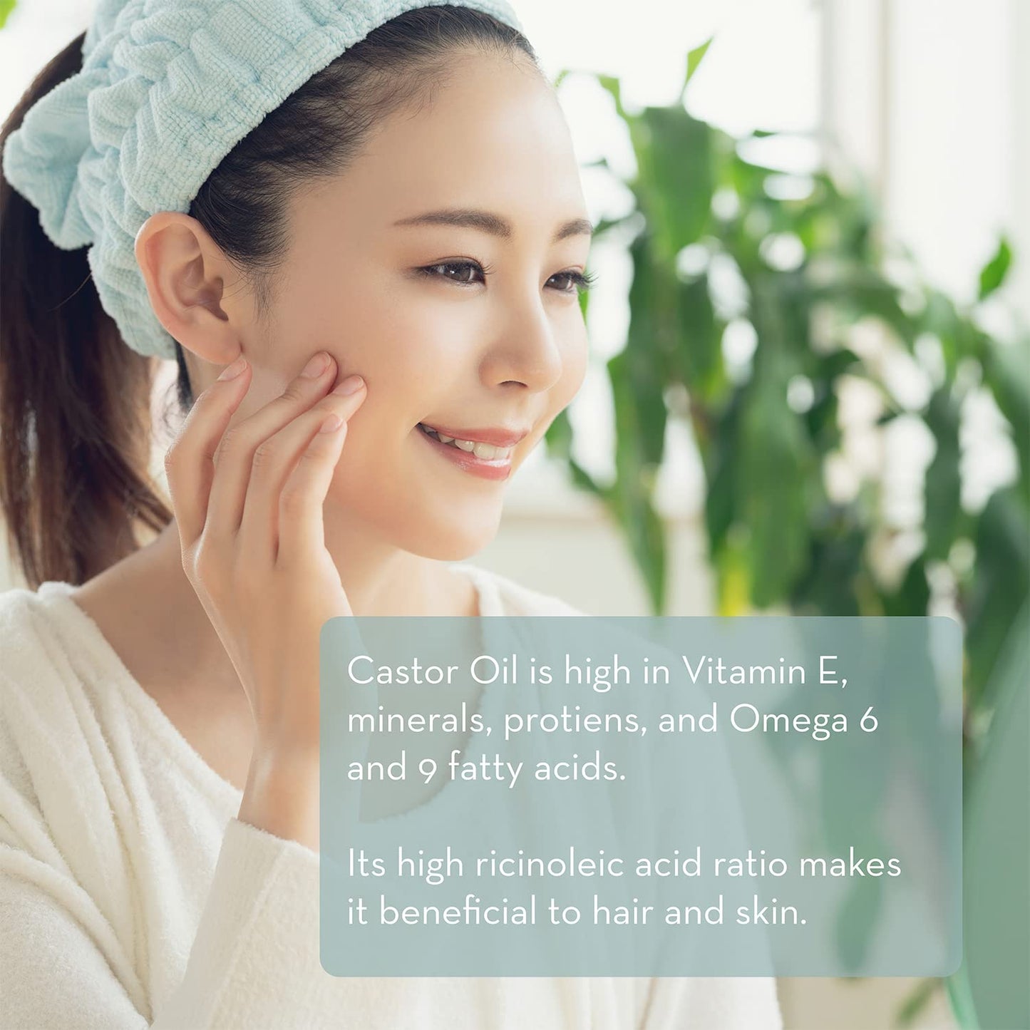 Pure Body Naturals Castor Oil for Face, Hair Growth, Skin, and Body - Cold Pressed Organic Castor Oil Aceite De Ricino Hexane Free Unrefined - 16 fl