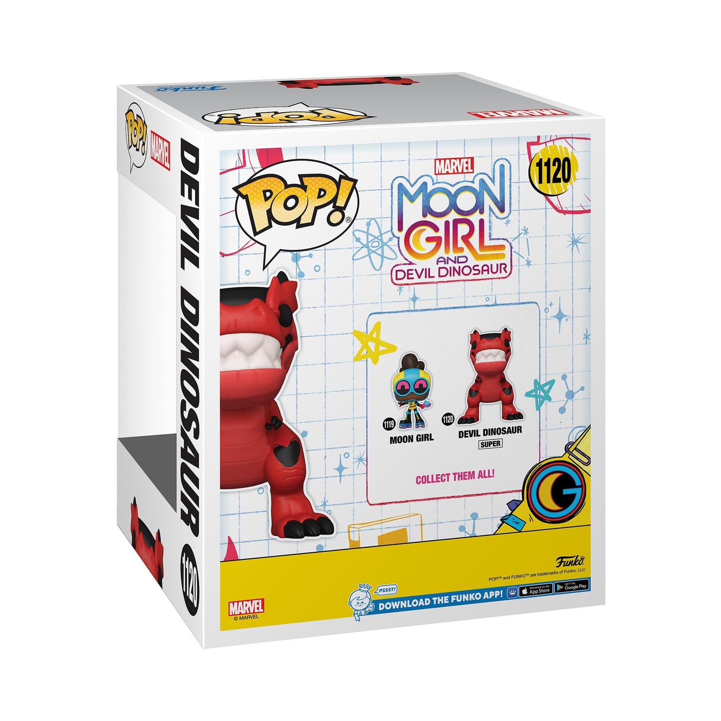 Funko Pop Super: Marvel's Moon Girl and Devil Dinosaur - Devil Dinosaur - Collectable Vinyl Figure - Gift Idea - Official Merchandise - Toys for Kids…