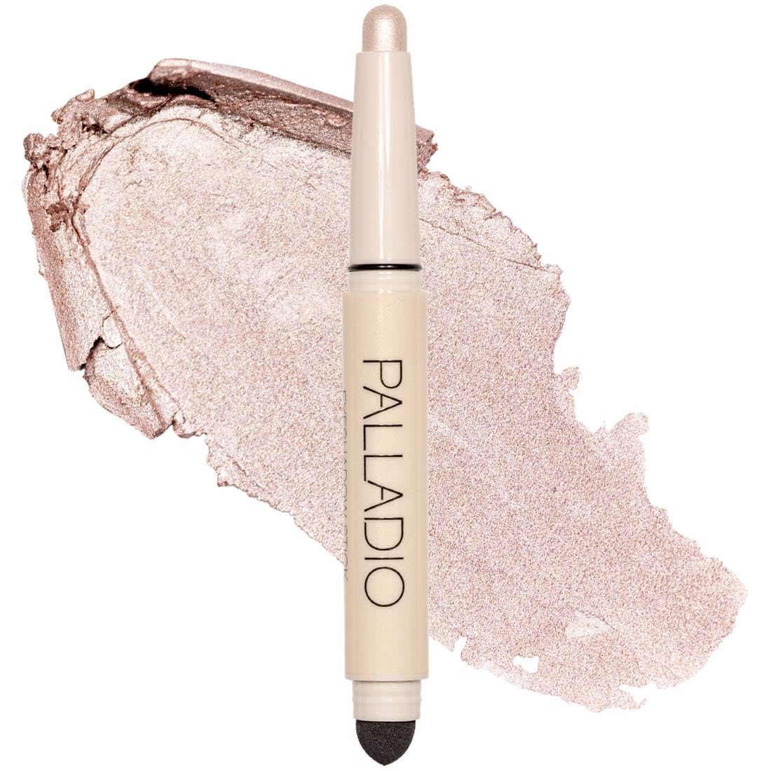 Palladio Waterproof Eyeshadow Stick with Blending Sponge, Long Lasting & Effortless Application, Smudge Free & Crease Proof Formula, Matte & Shimmer