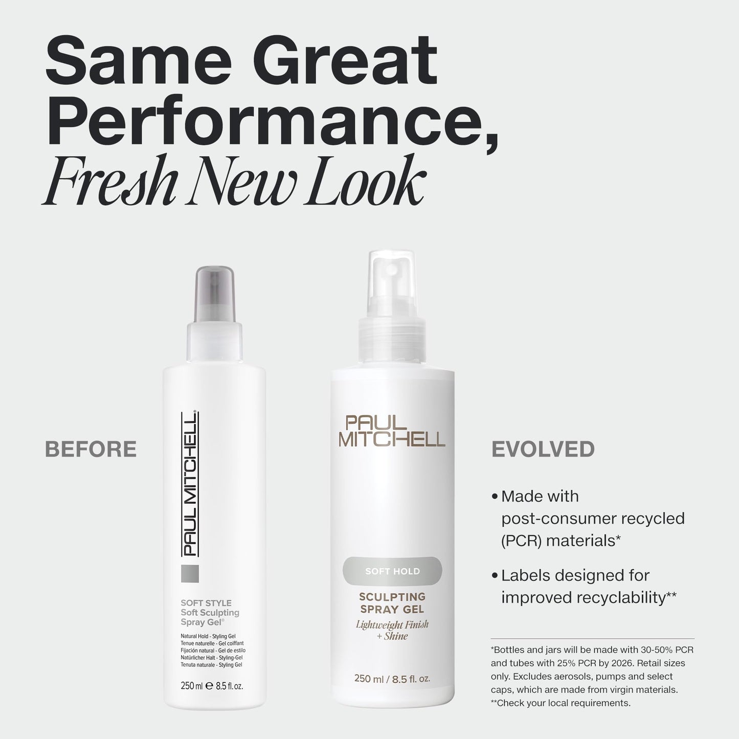 Paul Mitchell Soft Sculpting Spray Gel, Natural Hold, Soft Finish, For All Hair Types, 33.8 fl. oz.