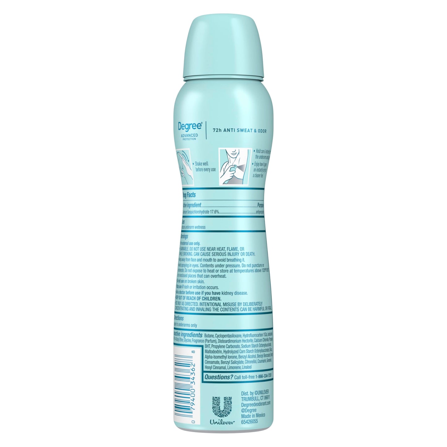 Degree Antiperspirant Deodorant Dry Spray Sheer Powder 72-Hour Sweat and Odor Protection Deodorant Spray For Women With Body Heat Activated Technology Beauty and Personal Care Degree