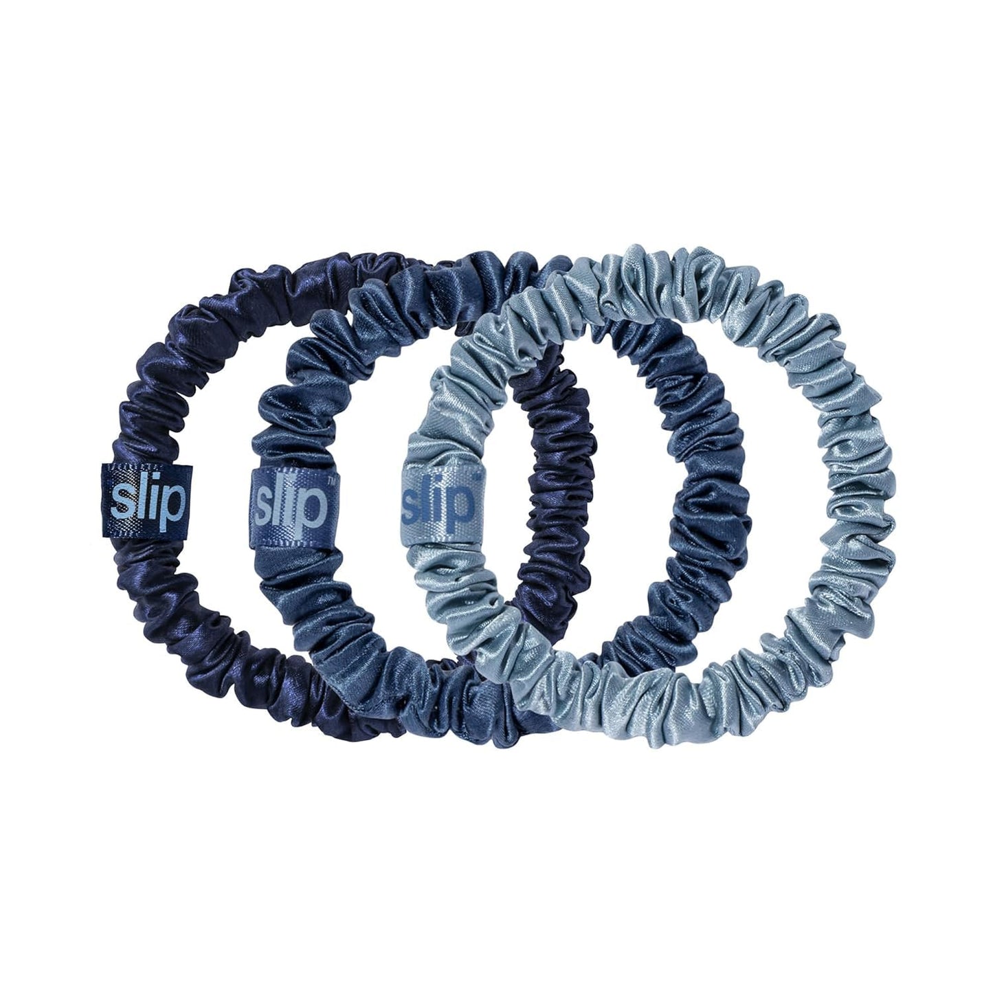 SLIP Silk Hair Ties - Skinny Scrunchies, No Damage, No Crease, Anti-Breakage | 100% Mulberry Silk | All Hair Types | Made with Proprietary Slipsilk™ | Beauty and Personal Care SLIP Default Title