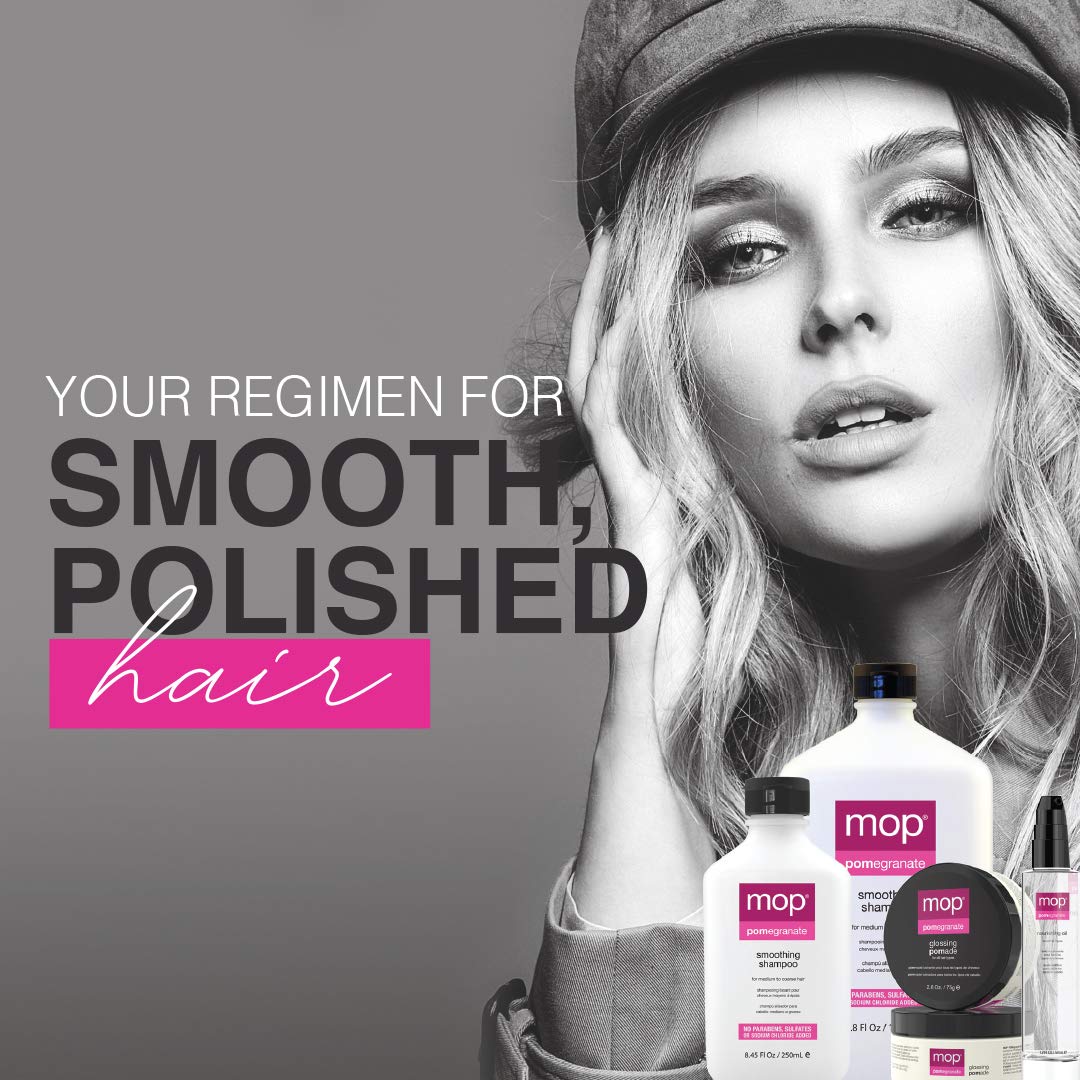 MOP - Pomegranate Nourishing Lightweight Oil - Lightweight Shine, Heat Protectant, Strengthens - 1.7 fl oz