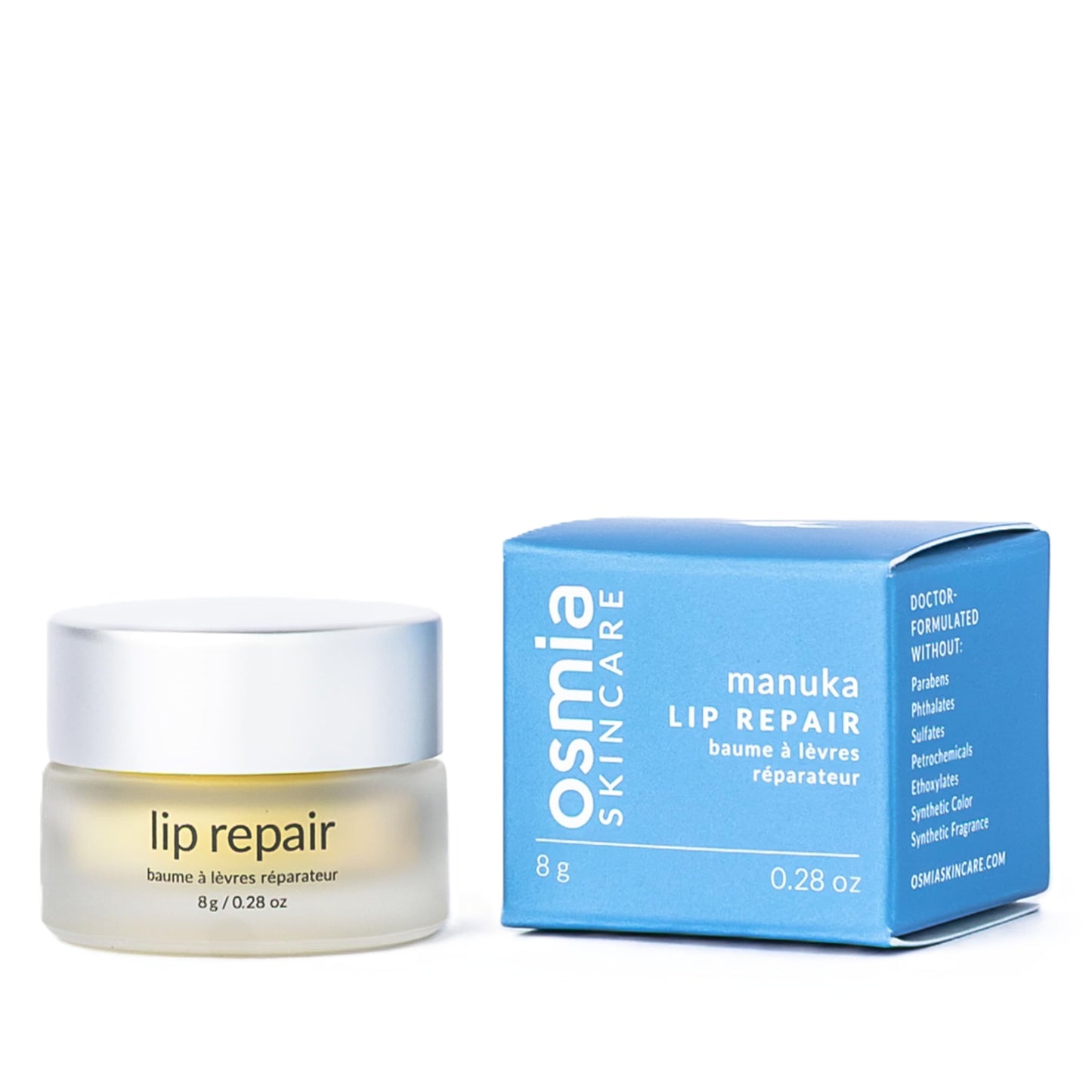 Osmia Skincare - Natural Lip Repair Overnight Mask + Hydrating Gloss | Manuka Honey, Myrrh, Lanolin | Moisturize, Plump, Soothe | Clean Beauty