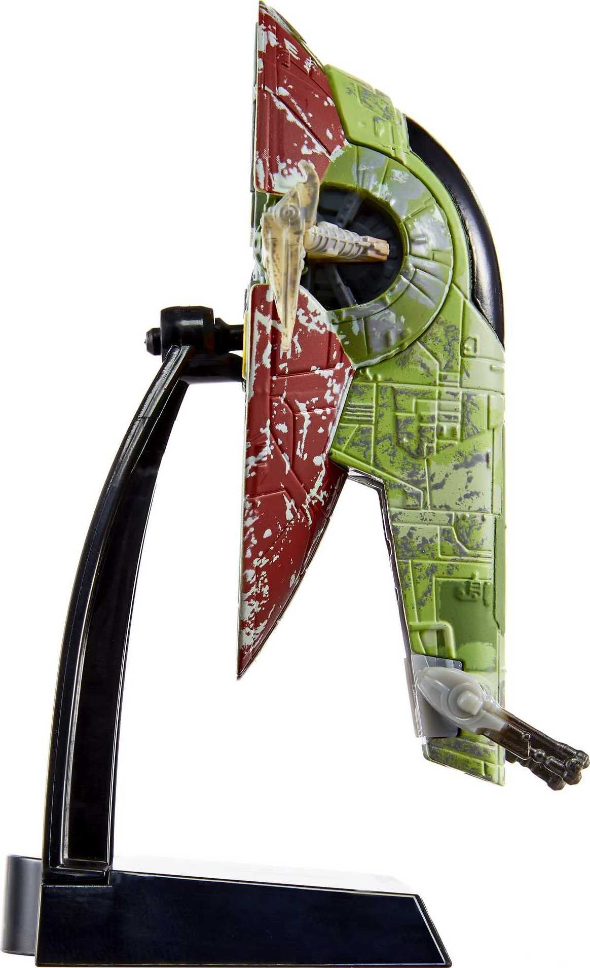 Hot Wheels Star Wars Starships Select Boba Fett's Starship, Premium Collectable Replica with Movable Part & Display Stand