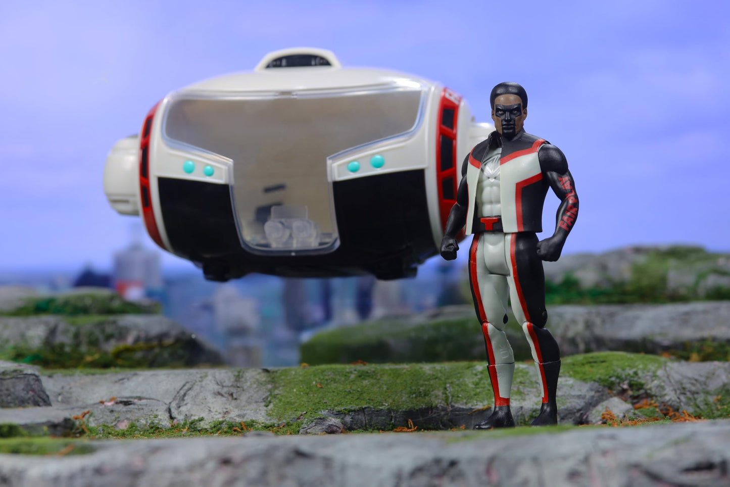 McFarlane Toys- DC Super Powers T-Craft Mr. Terrific's Hi-Tech Vehicle with Mr. Terrific (Superman Movie)