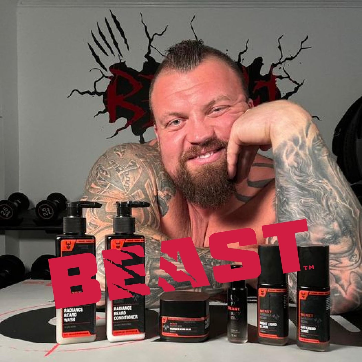 The Beard Struggle Eddie Hall Beast Line Beard Balm - Ragnarok Rising Warrior’s Edition - Tame, Style & Condition Beard - Medium Hold, Non-Greasy Beauty and Personal Care The Beard Struggle