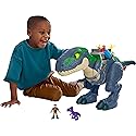 Fisher-Price Imaginext Jurassic World Rebirth Dinosaur Playset, Ultimate Action Chomp T. rex 18-inch Dino Toy with Lights, Sounds, Motion & 2 3-inch…