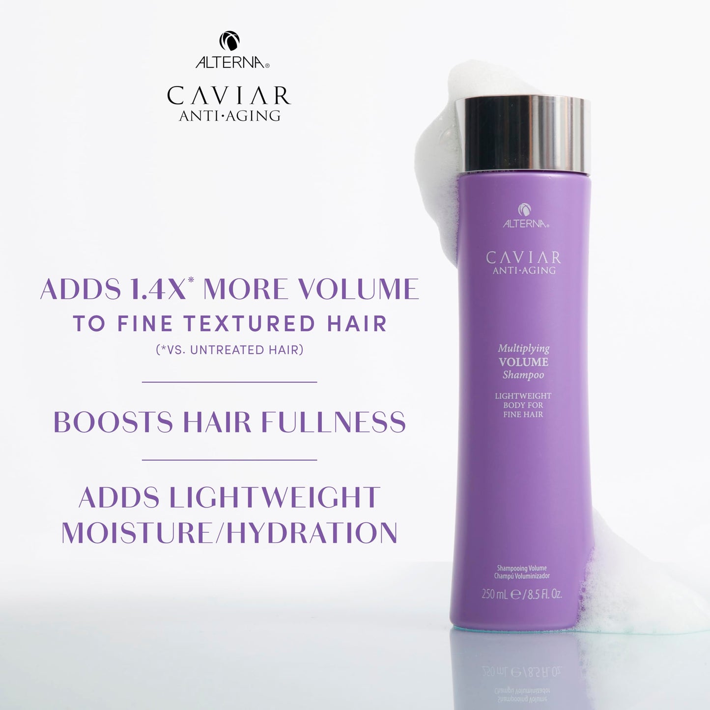 Alterna Caviar Anti-Aging Multiplying Volume Shampoo, 8.5 Fl Oz(Pack of 1)
