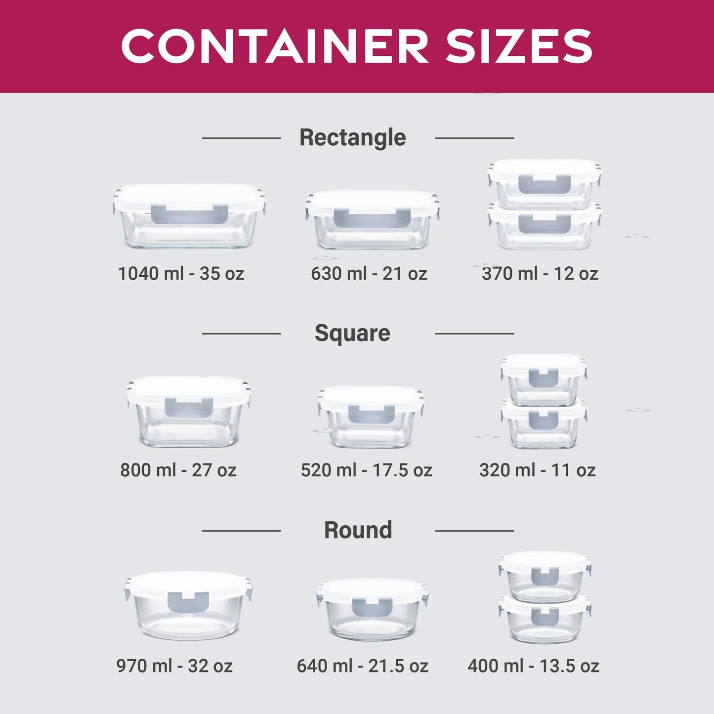 FineDine Vacuum Seal Glass Food Storage Containers With Hand Pump, 25 Piece Set, Airtight Pantry Kitchen Storage Containers w/Lids, Meal Prep…