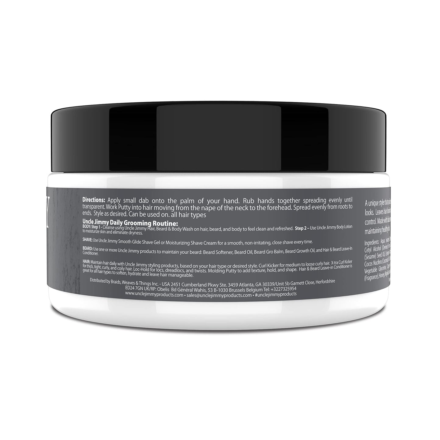 Uncle Jimmy Products Molding Putty Flexible Hold, No Shine, Sculpting & Styling Putty, Long Lasting Definition & Texture, No Flakes, All Hair Types 2