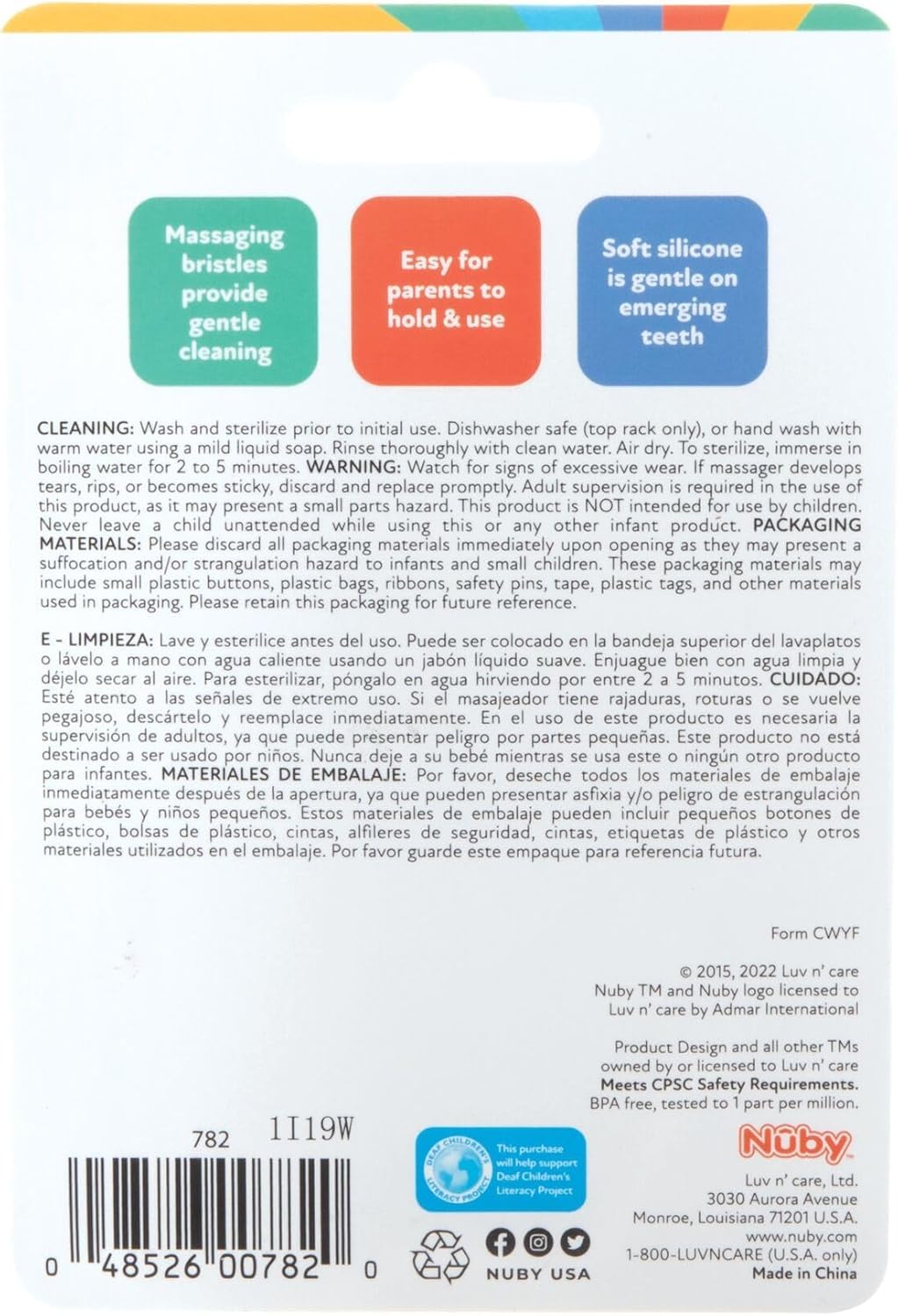 Nuby Nananubs Banana Teether – Silicone Massaging Toy for Babies 3M+, Soothes Sore Gums, Travel-Friendly Baby Essential & Gift