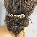 DoubleNine Seashell Starfish Hair Barrettes Clips Hair Accessories Vintage Ocean Boho Beach Wedding Headwear for Women Girls (gold)