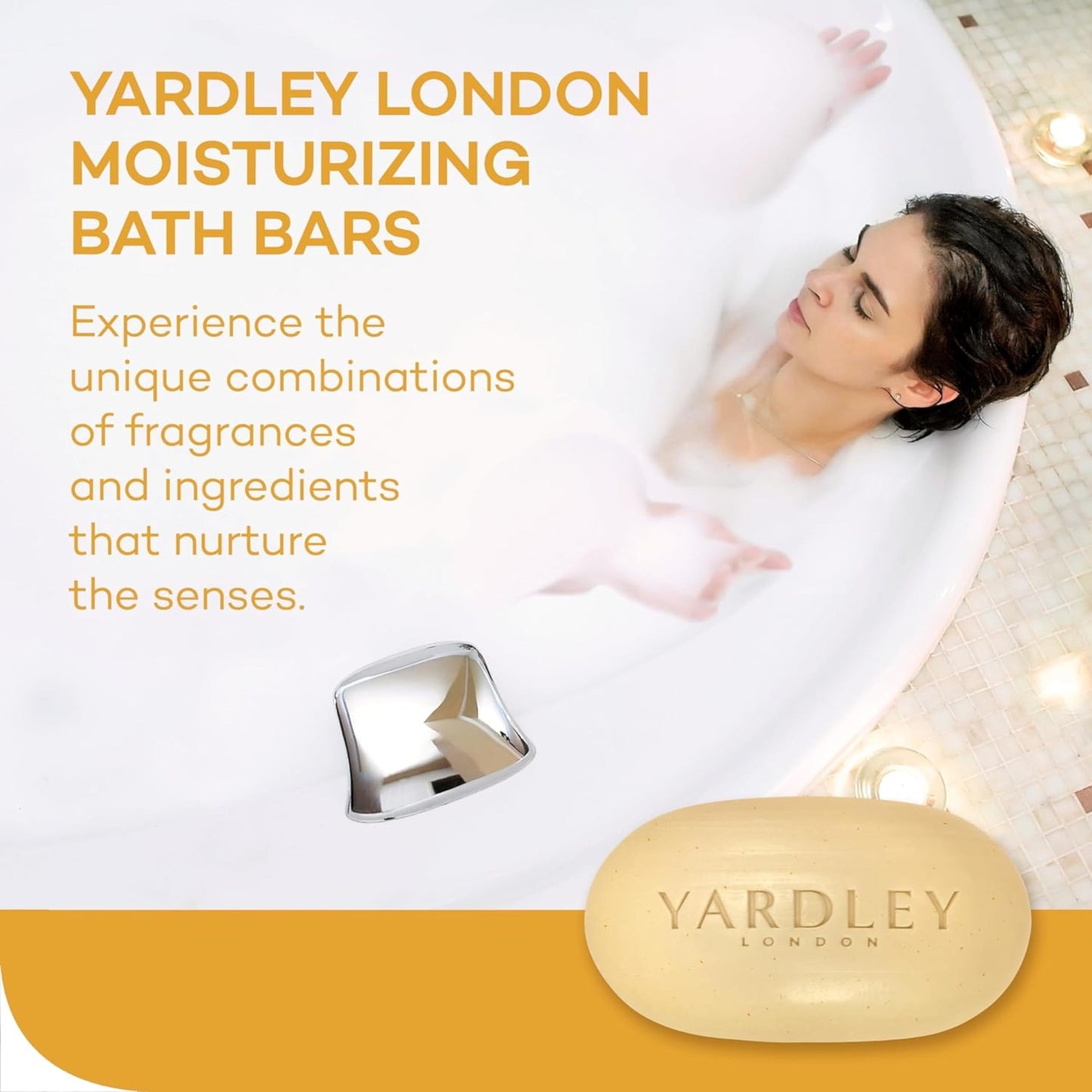 Yardley Oatmeal Almond Bath Bar 4oz - Pack of 3