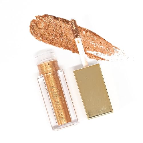 Sistar Glo Glitter Eyeshadow Ultra Glitter Rich Shine Stunning Application Day or Night Hydrating Finish (Bright Bronze)