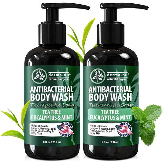 Antibacterial Body Wash - Antibacterial Soap And Tea Tree Body Wash For Jock Itch, Athletes Foot, Eczema And Back Acne - Anti Bacterial Body Soap