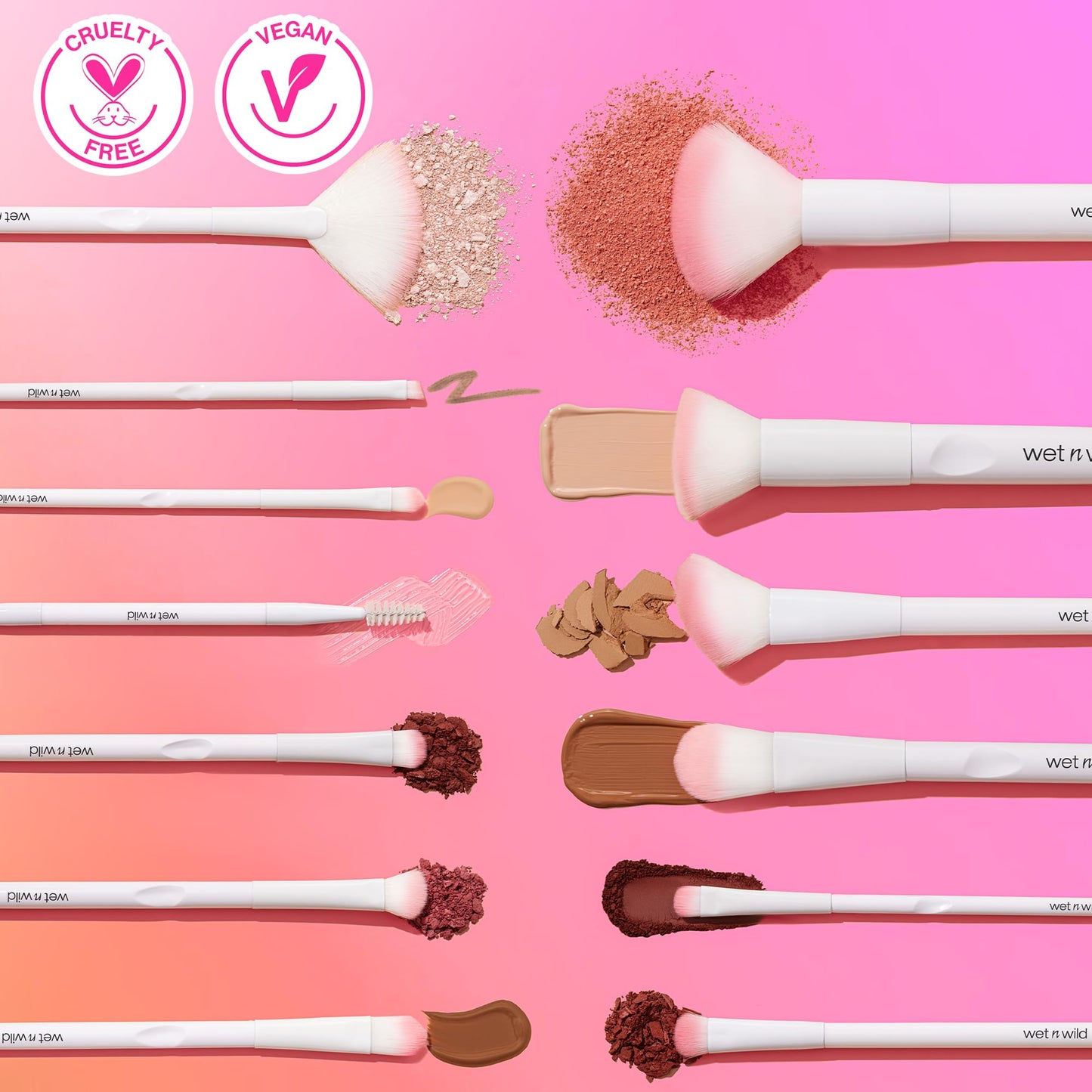 wet n wild Eyeshadow Brush, Precision Blending Application, Soft Synthetic Fibers, Ergonomic Handle for Comfortable Precision Control