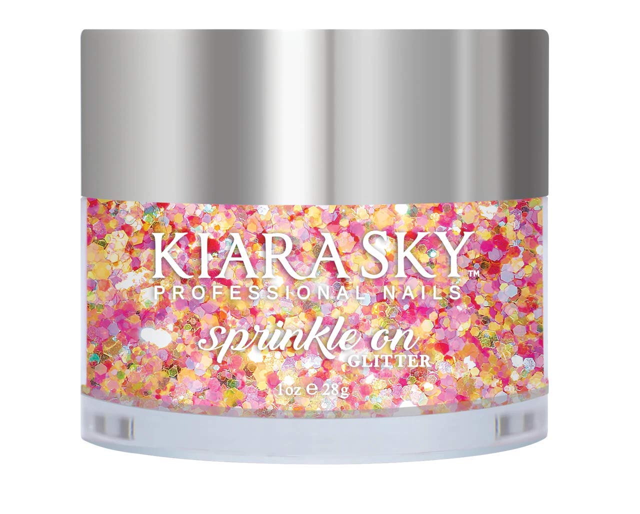 Kiara Sky 3D Glitter Nail Art | Sprinkle On Collection 1 oz | Mix with Acrylic, Gel Polish or dip Powder | Citrus Got Real Beauty & Personal Care KIARA SKY