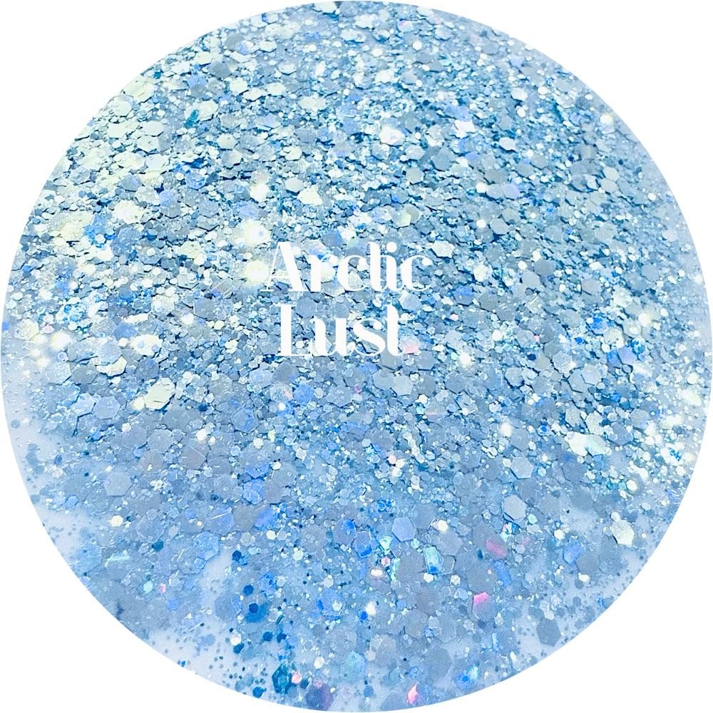 White Polyester Glitter | Craft Glitter | Glitter for Arts & Crafts | Tumblers | Cosmetics | Nails | Epoxy Resin Art | Slime | DIY | Body Glitter | 1