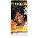 Moisture Rich Liquid Hair Color by Creme of Nature, C10 Jet Black, with Shea Butter Conditioner, 1 Application