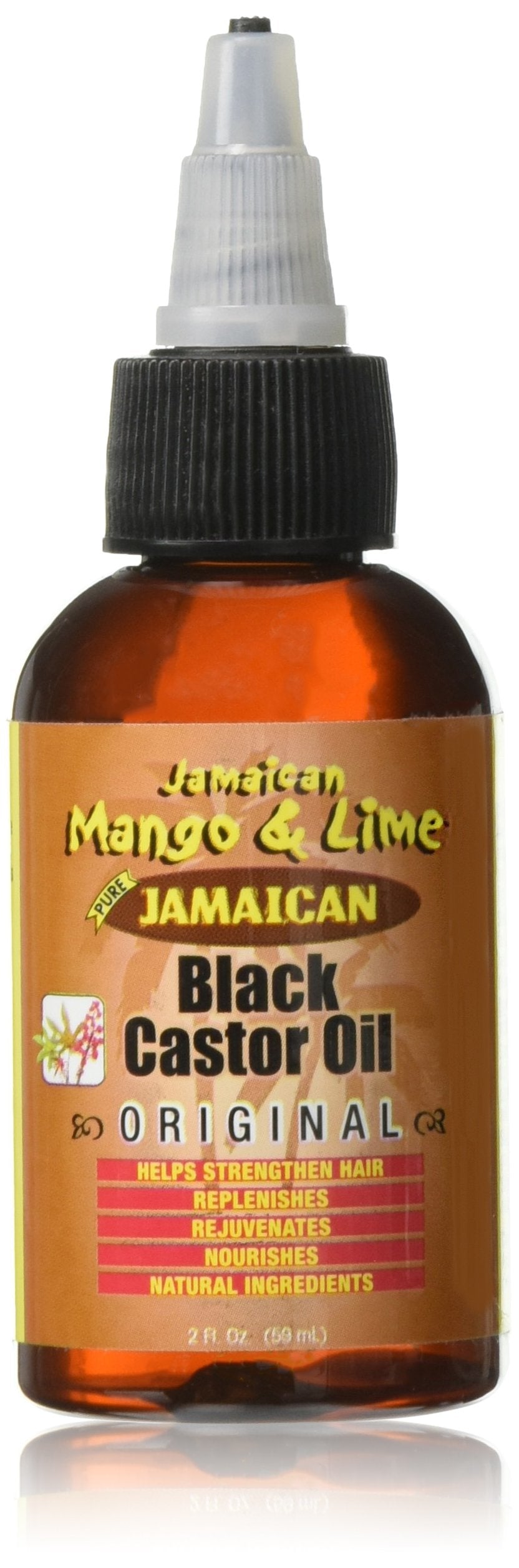Jamaican Mango & Lime Black Castor Oil Original - Strength & Shine - Lightweight Hair & Scalp Oil for Locs, Braids, Twists & Natural Hair - (2 fl oz