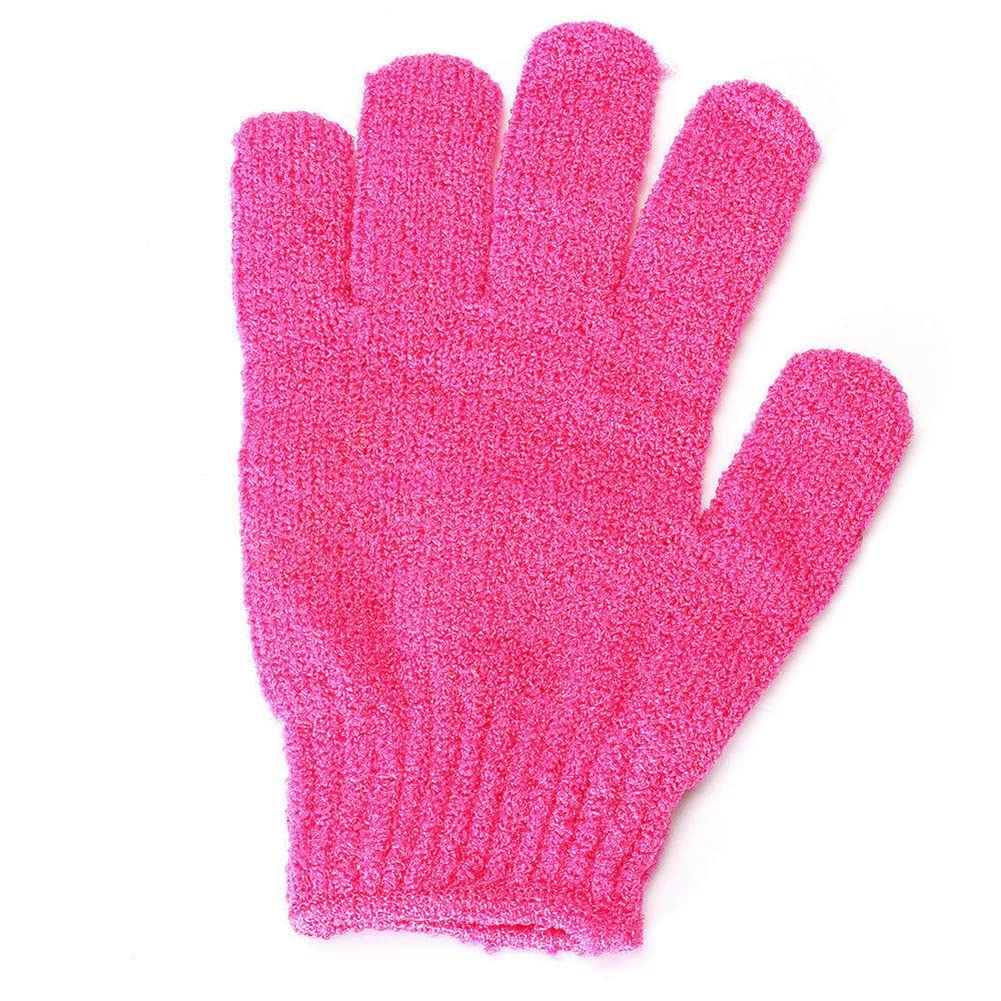 Exfoliating Bath Glove for Shower, Heavy Exfoliation, Body Scrub Shower Scrubber, Shower Exfoliating Glove for Women & Men, Loofah Shower Glove Beauty and Personal Care Bluelans