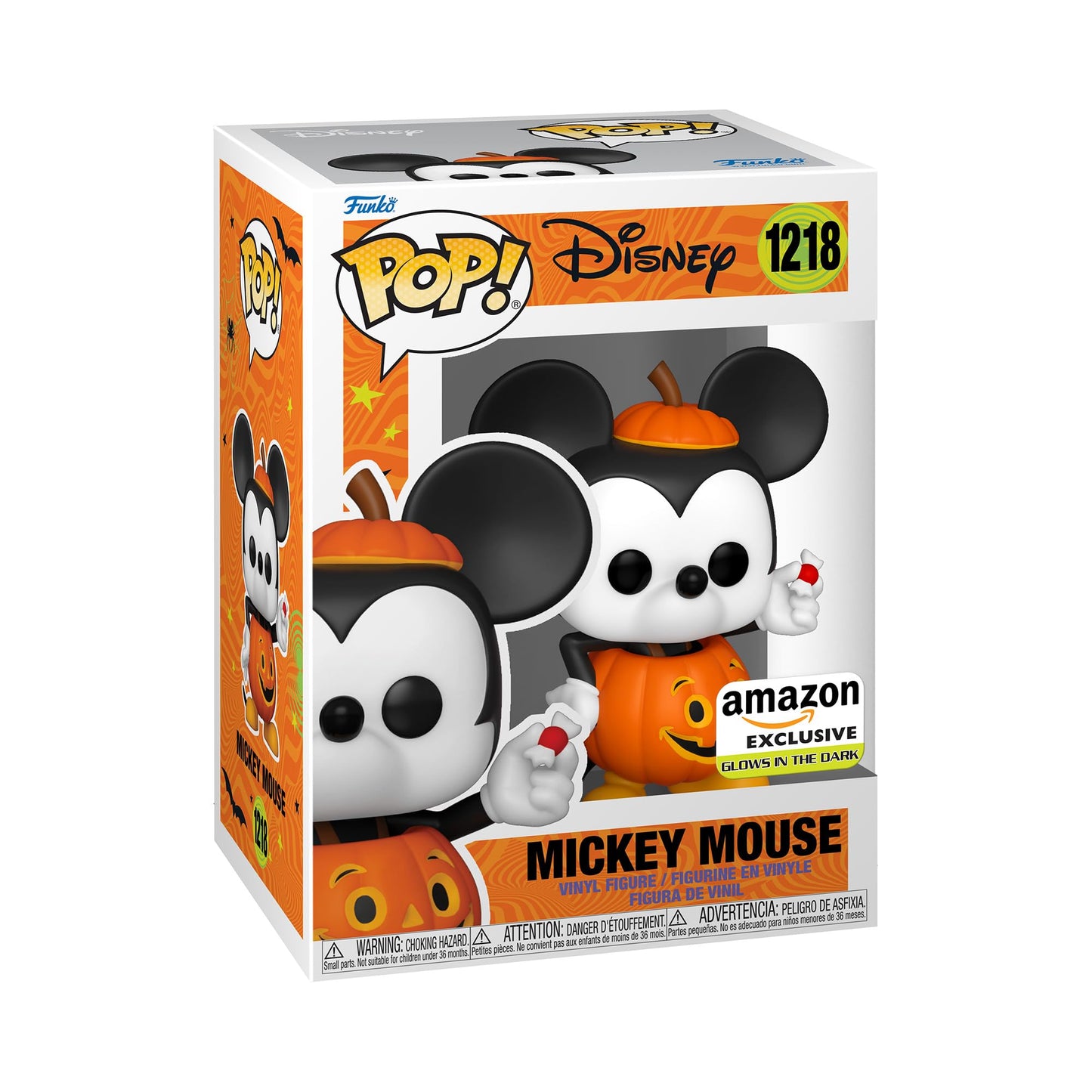 Funko POP! Disney: Mickey Mouse Trick or Treat - Glow in The Dark - Collectable Vinyl Figure - Gift Idea - Official Merchandise - for Kids & Adults…