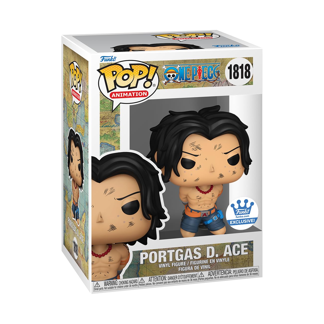 Pop! Portgas D. Ace (Execution) with Pop! Protector
