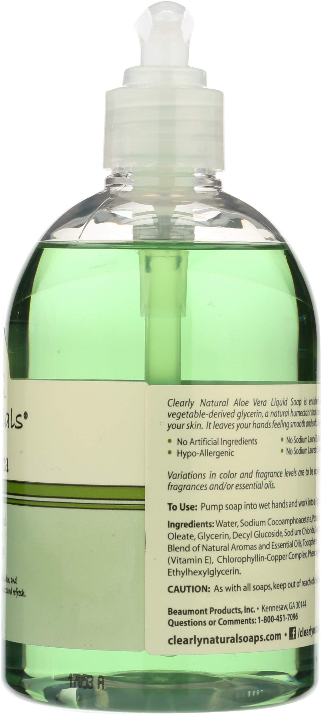 Clearly Natural Liquid Hand Soap with Aloe Vera - 12 oz