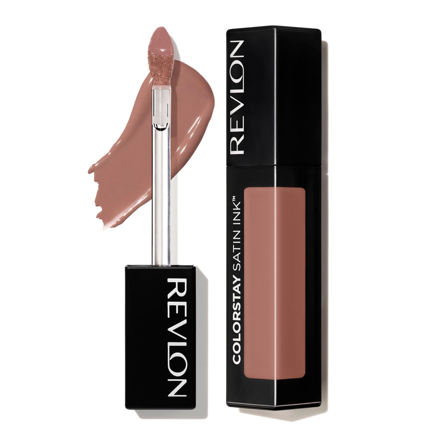 Revlon ColorStay Satin Ink Liquid Lipstick, Longwear Rich Lip Colors, Formulated with Black Currant Seed Oil, 001 Your Go-To, 0.17 fl oz
