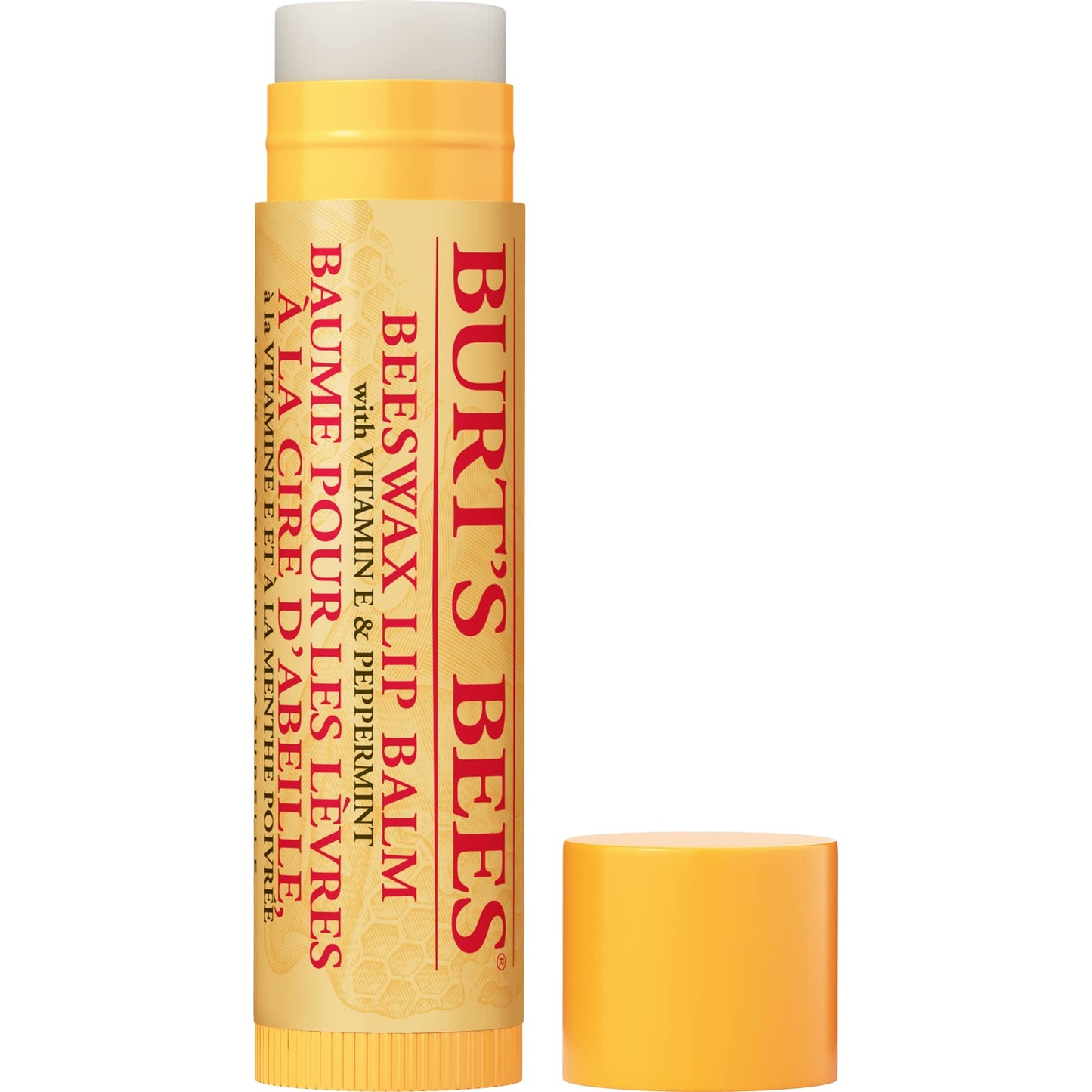 Burt's Bees Beeswax Lip Balm with Vitamin E & Peppermint, 0.15 Oz