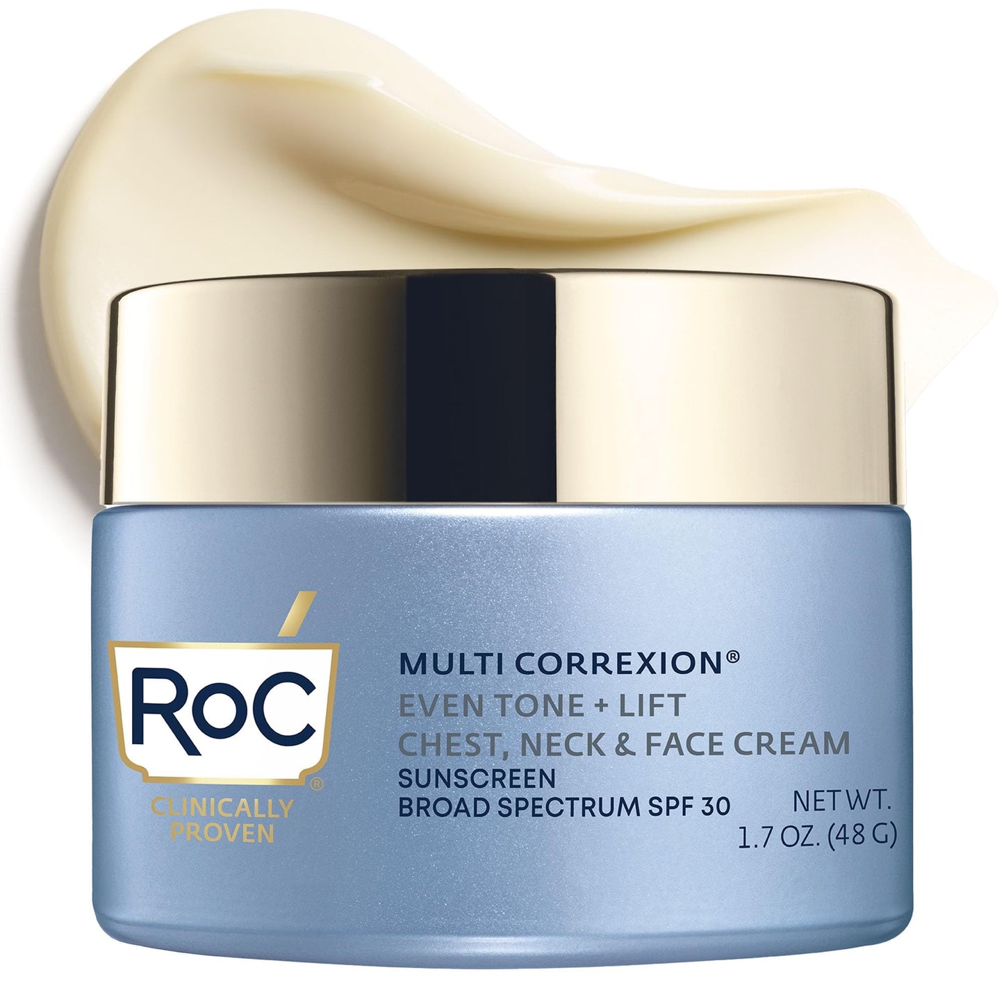 RoC Multi Correxion 5 in 1 Chest Neck Face Moisturizer Face Cream with SPF 30 for Visible Wrinkle and Neck Firming and Tightening, Oil Free Skin Care Beauty and Personal Care RoC